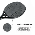 KEVLAR-Carbon Beach Tennis Racket, EVA Soft Memory Foam Core, 3K, 12K, 18K - Image 4