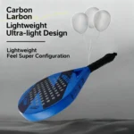 Padel racket Paddle racket 100% carbon EVA elastic memory foam core Lightweight thick tennis racket Carbon fiber padel racket - Image 2