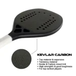 KEVLAR-Carbon Beach Tennis Racket, EVA Soft Memory Foam Core, 3K, 12K, 18K - Image 2