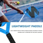 Padel racket Paddle racket 100% carbon EVA elastic memory foam core Lightweight thick tennis racket Carbon fiber padel racket - Image 4
