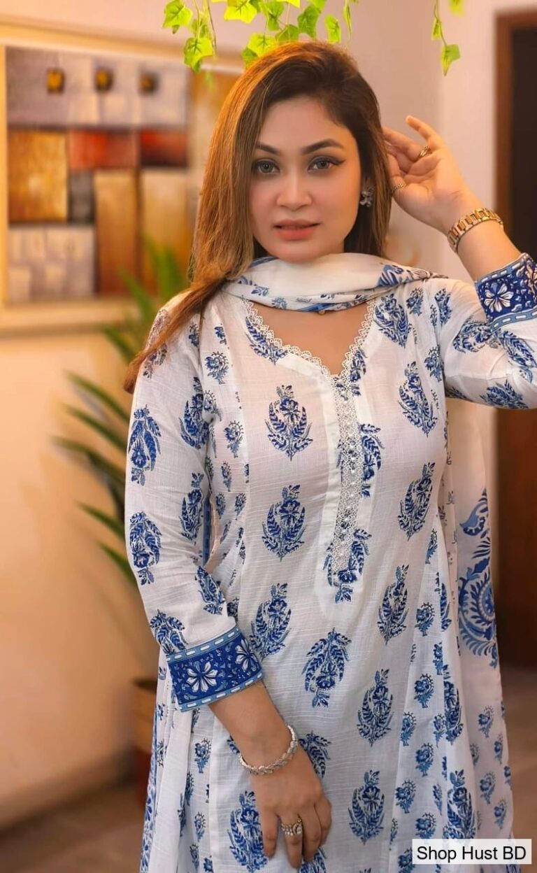 Cotton Gown Three Piece
