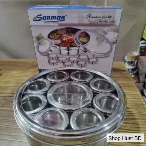 9 In 1 Stainless Steel Multipurpose Spice Box